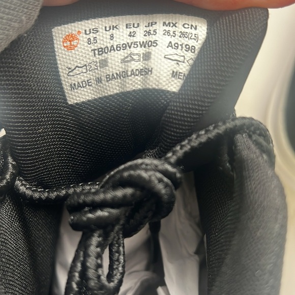 Men’s Timberland Allston Mid Lace Up Sneaker Size 8.5 Black New in Box - Picture 7 of 10